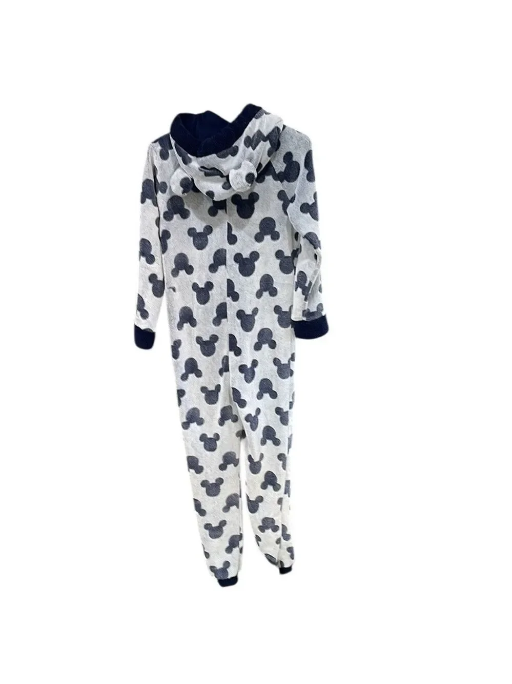 Disney Plush Hooded Onesie Mickey Mouse Pajamas SZ XS Oversized